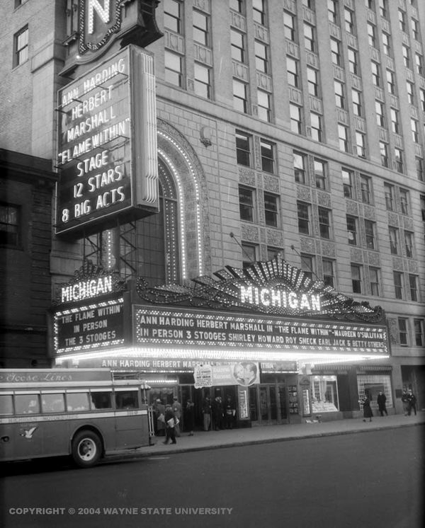 Michigan Theatre - Old Pic From Wayne State Library (newer photo)
